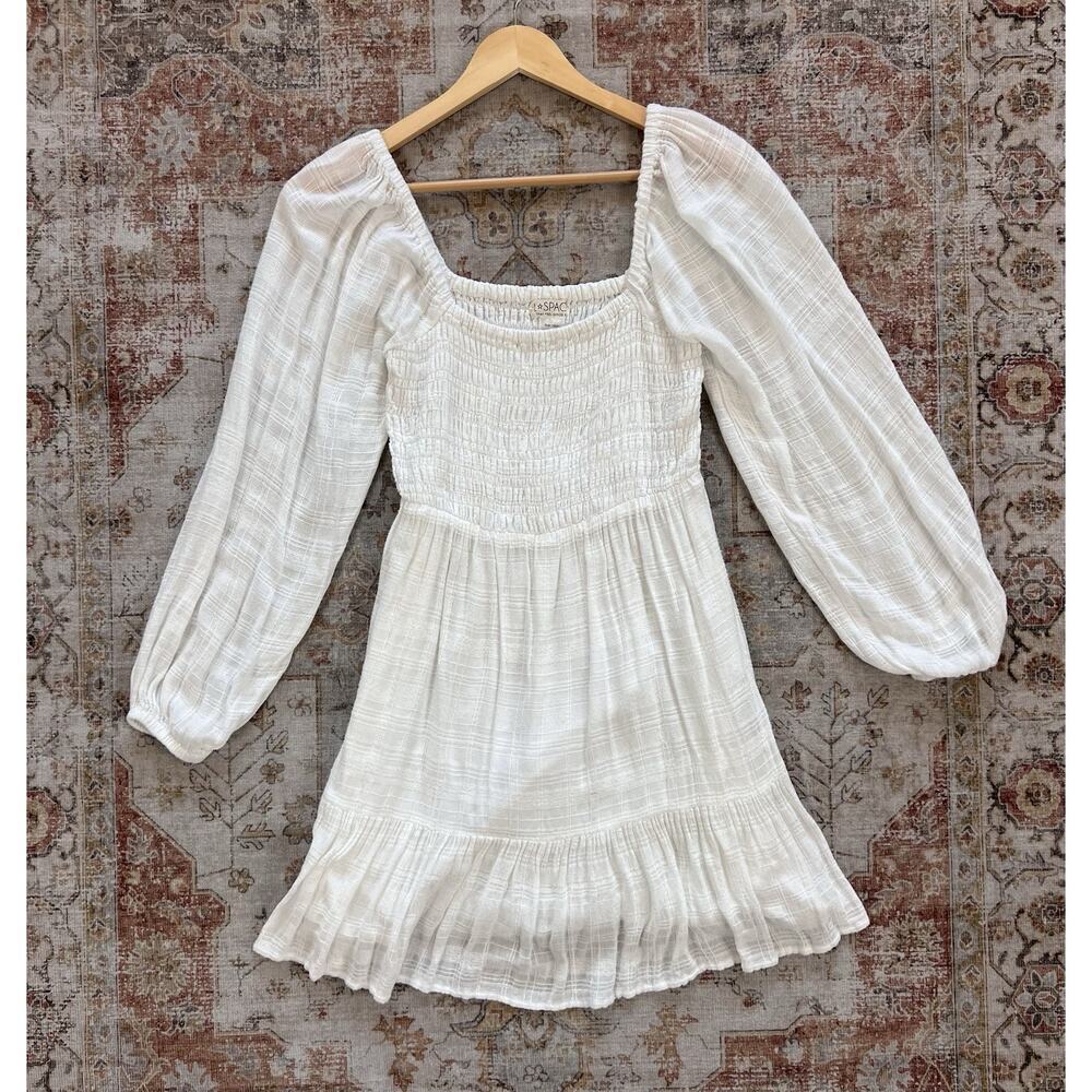 L Space Puff Sleeved Cover-Up Mini Dress Womens Size M - Picture 2 of 9